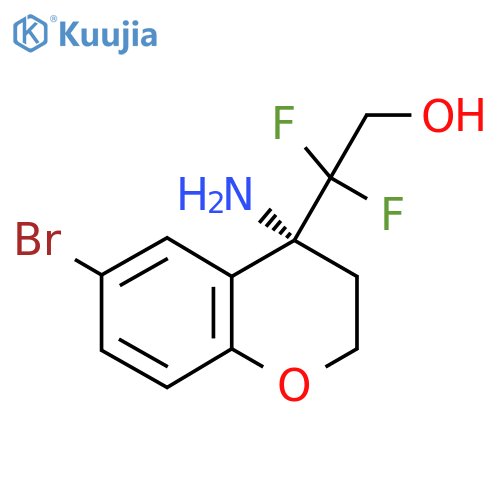 (R)-2-(4-Amino-6-bromochroman-4-YL)-2,2-difluoroethanol structure