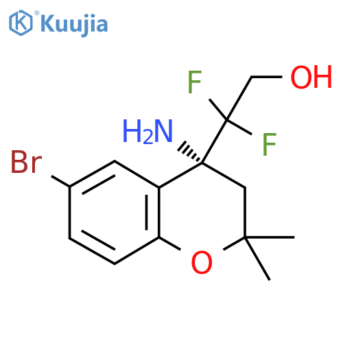 (R)-2-(4-Amino-6-bromo-2,2-dimethylchroman-4-YL)-2,2-difluoroethanol structure