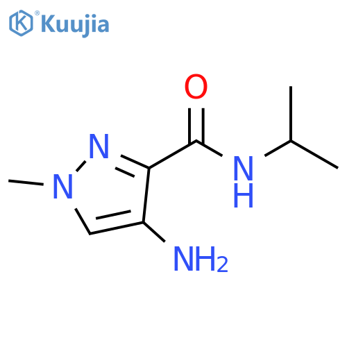 4-amino-1-methyl-N-(propan-2-yl)-1H-pyrazole-3-carboxamide structure