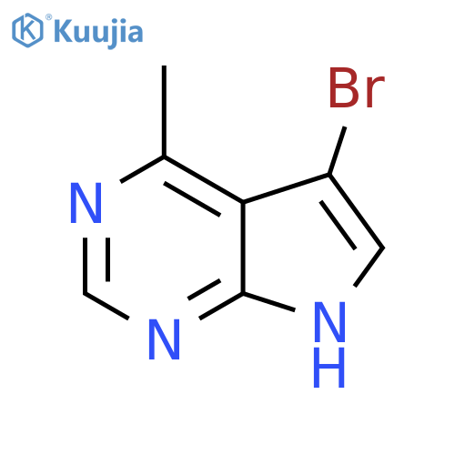 5-bromo-4-methyl-7H-pyrrolo[2,3-d]pyrimidine structure