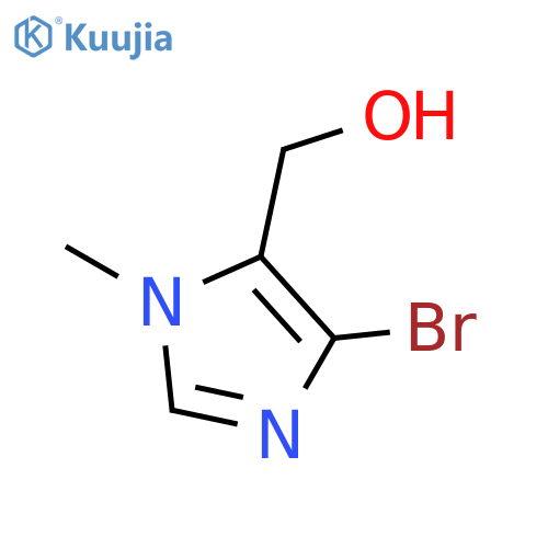 (4-bromo-1-methyl-1H-imidazol-5-yl)methanol structure