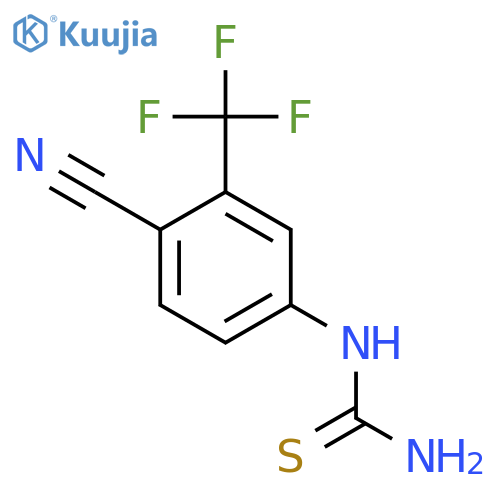 1-[4-Cyano-3-(trifluoromethyl)phenyl]thiourea structure