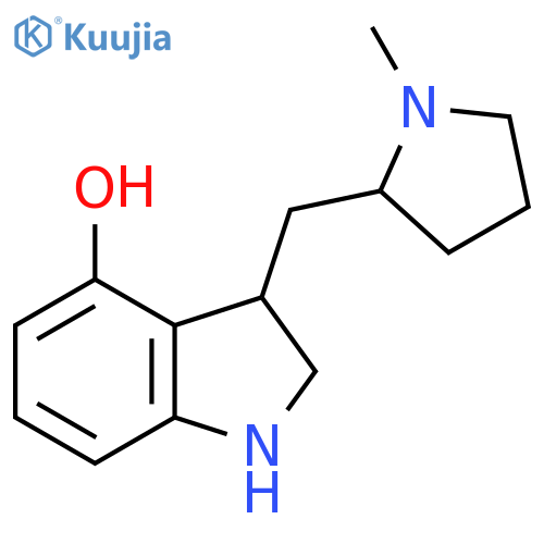 3-((1-Methylpyrrolidin-2-yl)methyl)indolin-4-ol structure