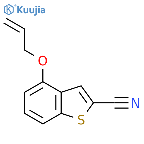 4-(Allyloxy)benzo[b]thiophene-2-carbonitrile structure