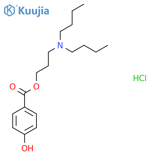 3-(Dibutylamino)propyl 4-hydroxybenzoate (Hydrochloride) structure