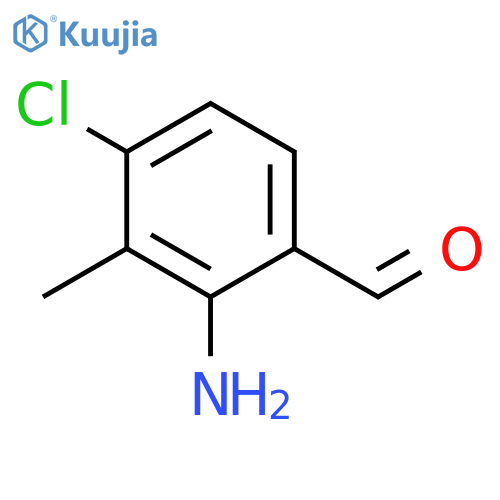 2-amino-4-chloro-3-methylbenzaldehyde structure