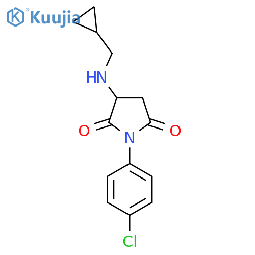 1-(4-Chlorophenyl)-3-(cyclopropylmethyl)aminopyrrolidine-2,5-dione structure