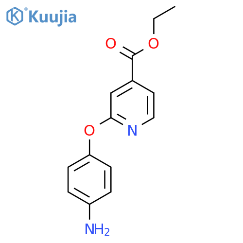 Ethyl 2-(4-aminophenoxy)isonicotinate structure
