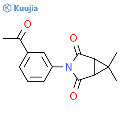 3-(3-Acetylphenyl)-6,6-dimethyl-3-azabicyclo3.1.0hexane-2,4-dione structure