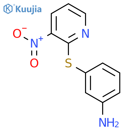 {3-(3-Nitropyridin-2-yl)thiophenyl}amine structure