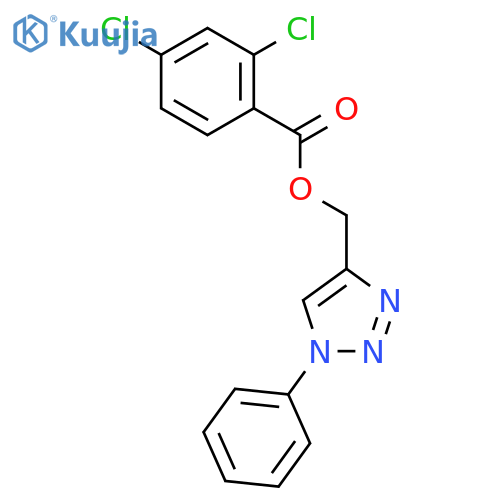 (1-Phenyl-1H-1,2,3-triazol-4-yl)methyl 2,4-dichlorobenzenecarboxylate structure