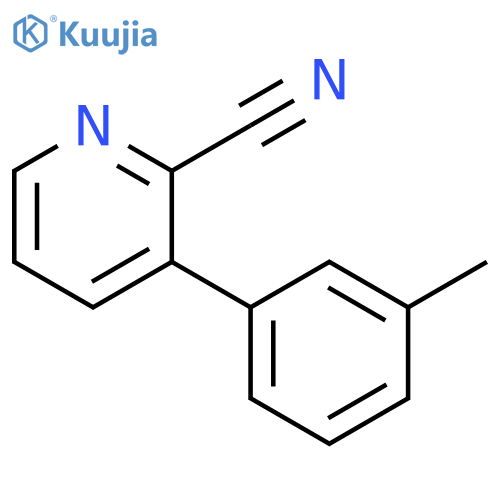 3-(3-Methylphenyl)pyridine-2-carbonitrile structure