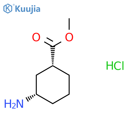 (1R,3S)-Methyl 3-aminocyclohexanecarboxylate hydrochloride structure