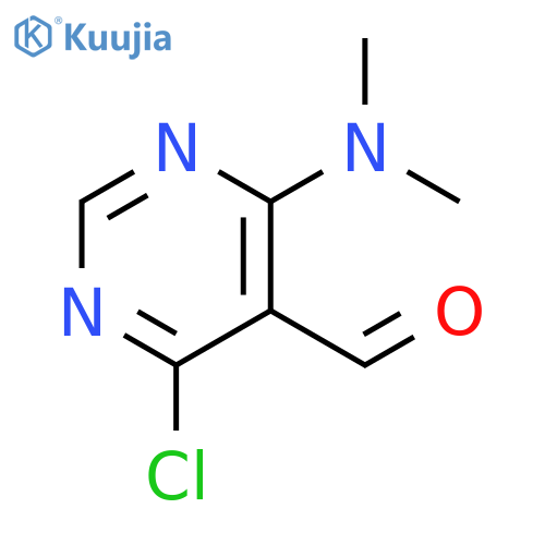 4-chloro-6-(dimethylamino)pyrimidine-5-carbaldehyde structure