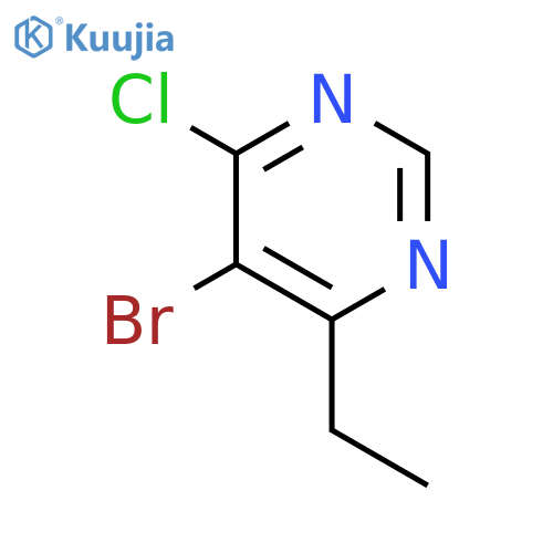 5-bromo-4-chloro-6-ethylpyrimidine structure