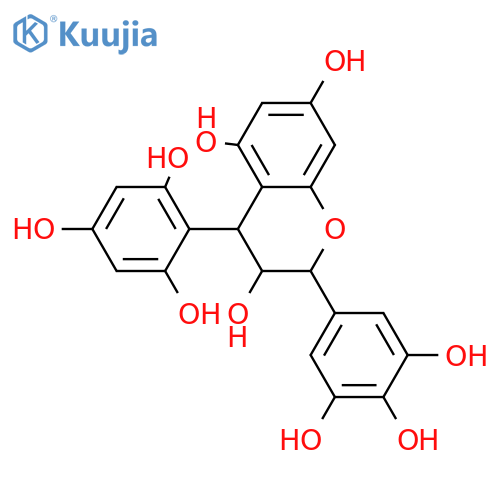 3,3',4',5,5',7-Hexahydroxy-4-(2,4,6-trihydroxyphenyl)flavan structure