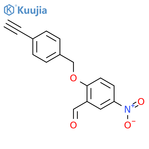 2-((4-Ethynylbenzyl)oxy)-5-nitrobenzaldehyde structure