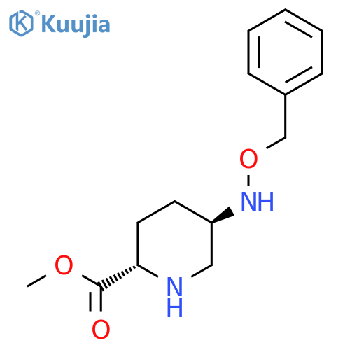(2S,5R)-5-(Phenylmethoxy)amino-2-piperidinecarboxylic Acid Methyl Ester structure