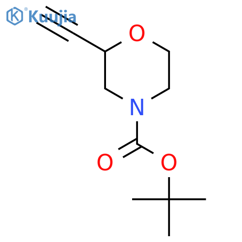 tert-butyl 2-ethynylmorpholine-4-carboxylate structure