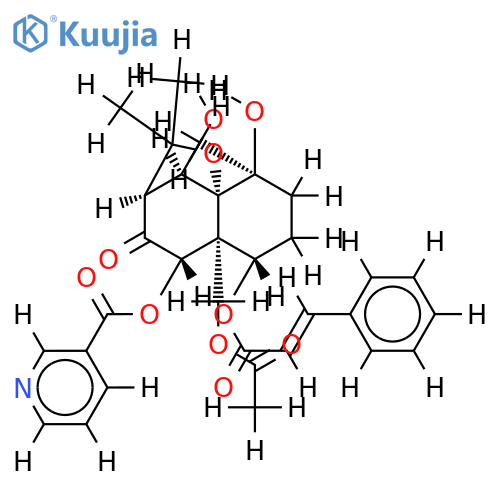 1beta-trans-cinnamoyl-4alpha,5alpha-dihydroxy-8beta-nicotinoyl-11-acetoxy-7-oxo-dihydroagarofuran structure