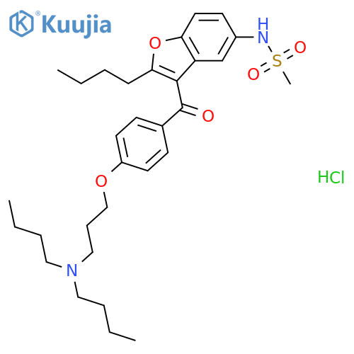 Dronedarone hydrochloride structure