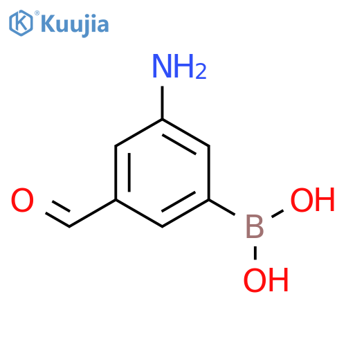Boronic acid, B-(3-amino-5-formylphenyl)- structure