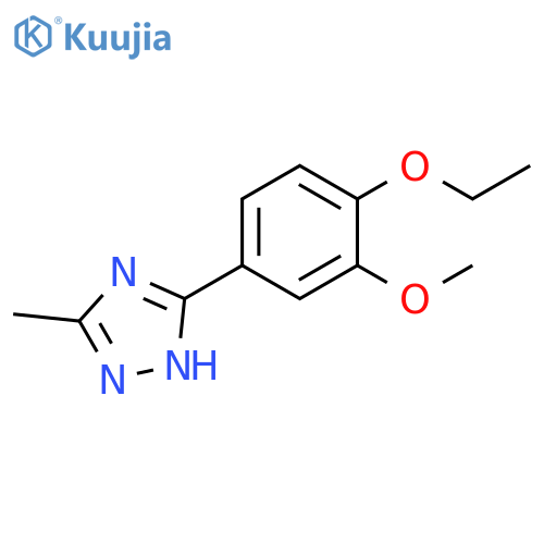 5-(4-Ethoxy-3-methoxy-phenyl)-3-methyl-1H-[1,2,4]triazole structure