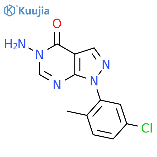 5-Amino-1-(5-chloro-2-methylphenyl)-1H-pyrazolo[3,4-d]pyrimidin-4(5H)-one structure