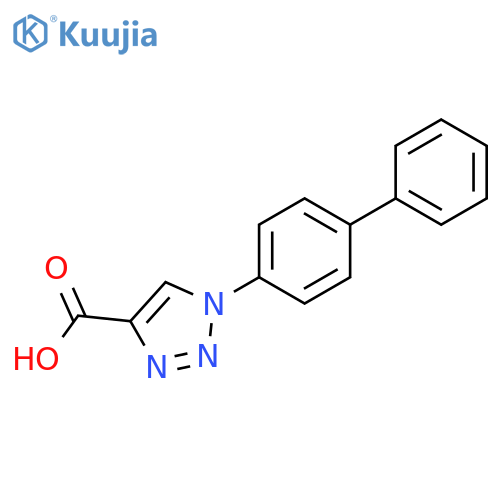 1-Biphenyl-4-yl-1H-[1,2,3]triazole-4-carboxylic acid structure