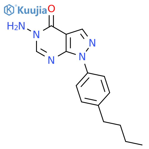 5-Amino-1-(4-butylphenyl)-1H-pyrazolo[3,4-d]pyrimidin-4(5H)-one structure