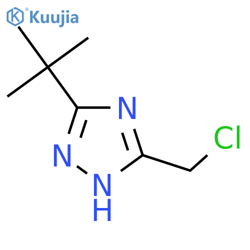 3-tert-butyl-5-(chloromethyl)-4H-1,2,4-triazole structure