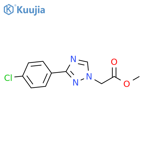[3-(4-Chloro-phenyl)-[1,2,4]triazol-1-yl]-acetic acid methyl ester structure