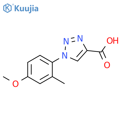 1-(4-methoxy-2-methylphenyl)-1H-1,2,3-triazole-4-carboxylic acid structure