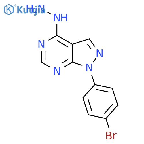 1-(4-Bromophenyl)-4-hydrazinyl-1H-pyrazolo[3,4-d]pyrimidine structure