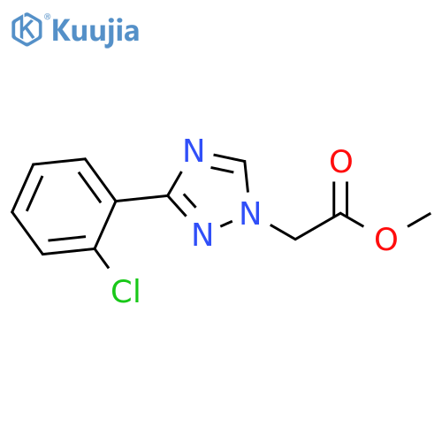 [3-(2-Chloro-phenyl)-[1,2,4]triazol-1-yl]-acetic acid methyl ester structure