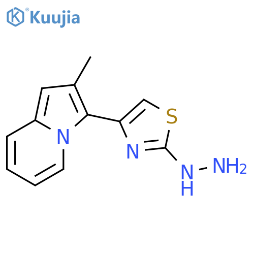 [4-(2-Methyl-indolizin-3-yl)-thiazol-2-yl]-hydrazine structure