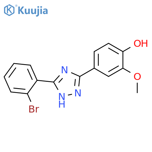 4-[5-(2-Bromo-phenyl)-2H-[1,2,4]triazol-3-yl]-2-methoxy-phenol structure