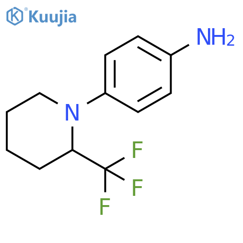 4-(2-Trifluoromethyl-piperidin-1-yl)-aniline structure