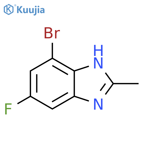 7-bromo-5-fluoro-2-methyl-1H-benzimidazole structure