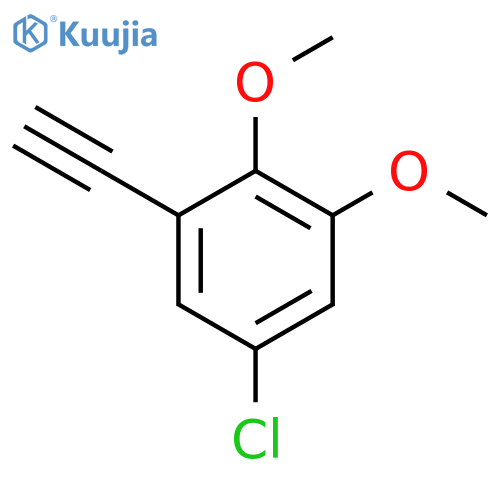 5-Chloro-1-ethynyl-2,3-dimethoxybenzene structure