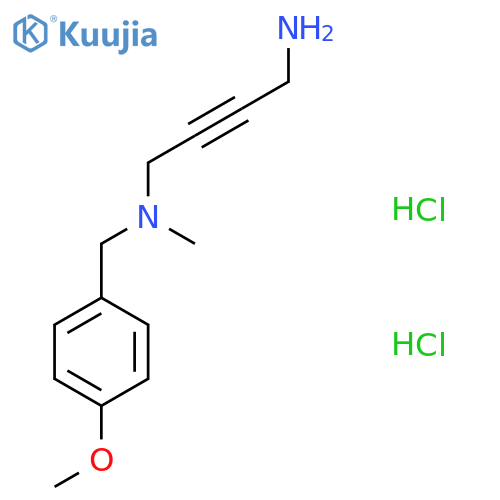N1-(4-Methoxybenzyl)-N1-methylbut-2-yne-1,4-diamine dihydrochloride structure