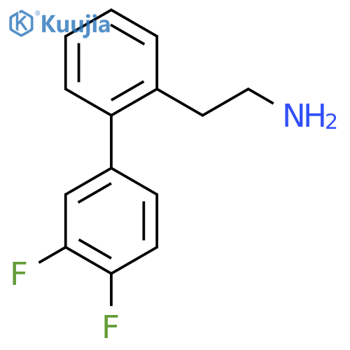 2-(3',4'-Difluoro-[1,1'-biphenyl]-2-YL)ethanamine structure