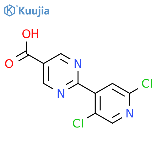 2-(2,5-Dichloropyridin-4-YL)pyrimidine-5-carboxylic acid structure