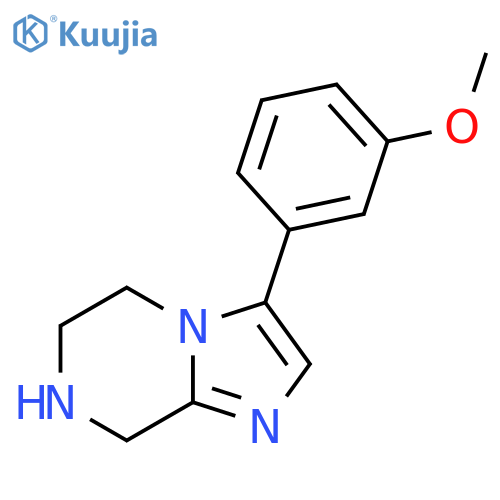 3-(3-Methoxyphenyl)-5,6,7,8-tetrahydroimidazo[1,2-A]pyrazine structure