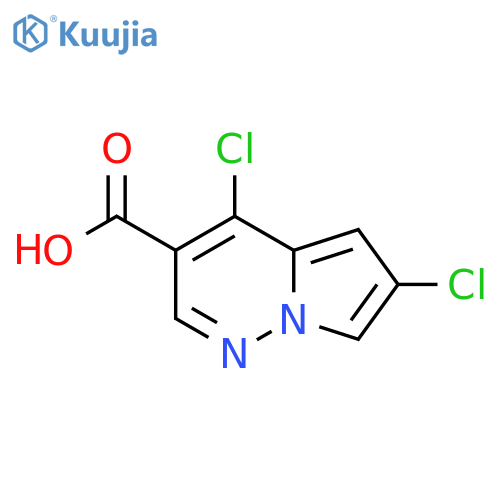 4,6-Dichloropyrrolo[1,2-B]pyridazine-3-carboxylic acid structure