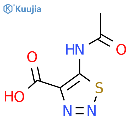 5-(Acetylamino)-1,2,3-thiadiazole-4-carboxylic acid structure