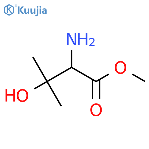 Methyl 2-amino-3-hydroxy-3-methylbutanoate structure