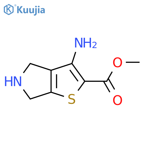 methyl 3-amino-4H,5H,6H-thieno2,3-cpyrrole-2-carboxylate structure