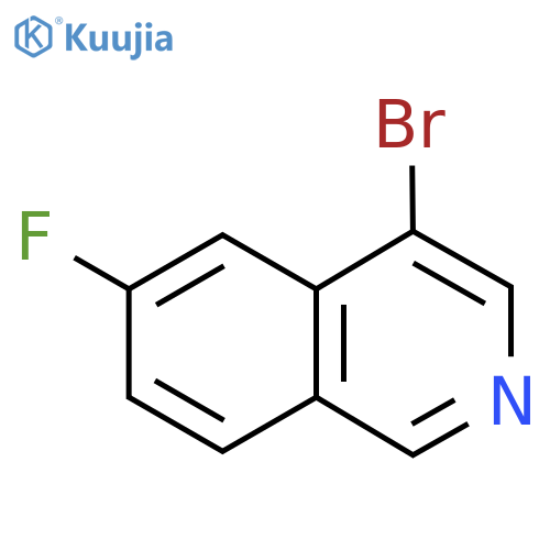 4-bromo-6-fluoro-isoquinoline structure