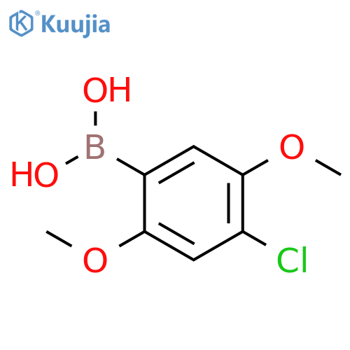 (4-chloro-2,5-dimethoxyphenyl)boronic acid structure